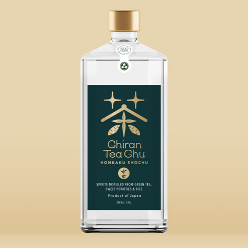 Chiran Tea Chu green tea shochu bottle
